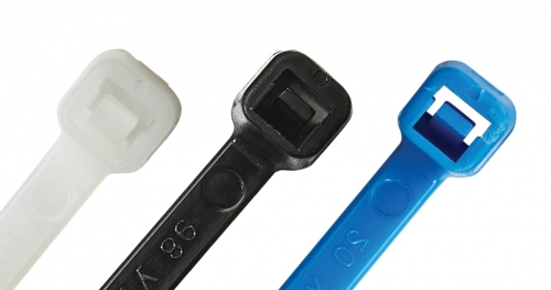 Cable ties with plastic tongue